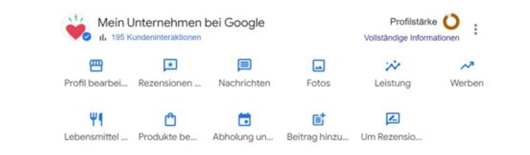 Google Unternehmensprofil bearbeiten