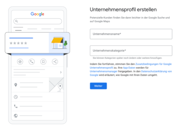 Google My Business Profil erstellen
